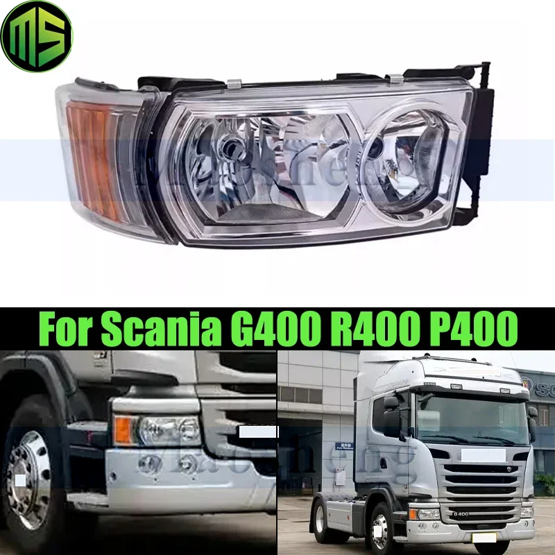 Maosheng Front Bumper Head Light Head Lamp For Scania G400 R400 P400 Headlight Headlamp Corner Trun Light L1760551 1730953