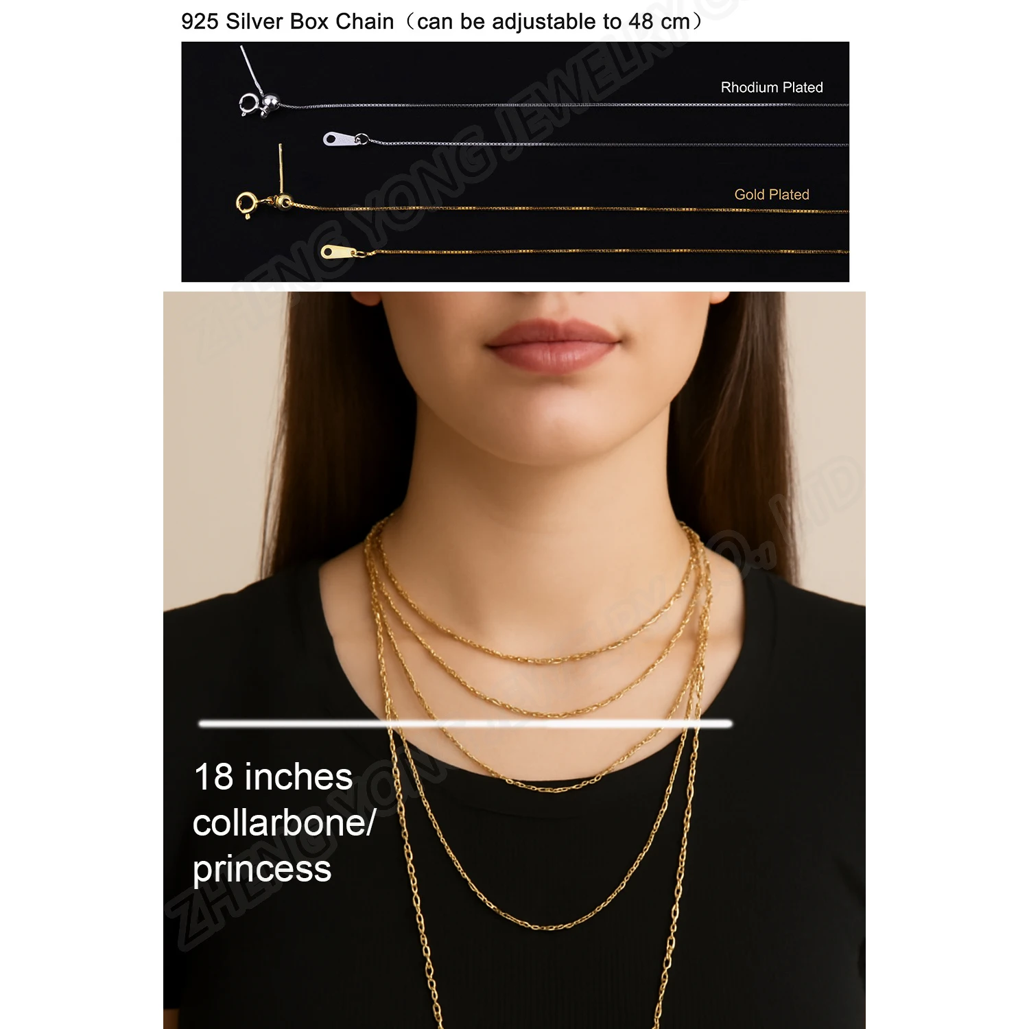 8x10mm Mix Colors Hamsa Pendant Necklace 925 Sterling Silver Box Chain Opal Jewelry