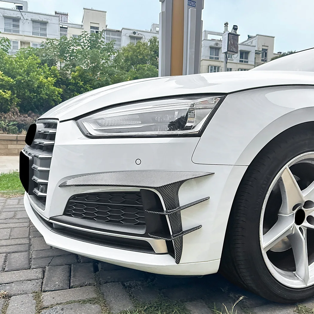 

Для Audi A5 S5 F5 Sline 2017-2020: Передний спойлер-дефлектор для решетки радиатора, аксессуар для тюнинга (кросс-бордерная модификация)