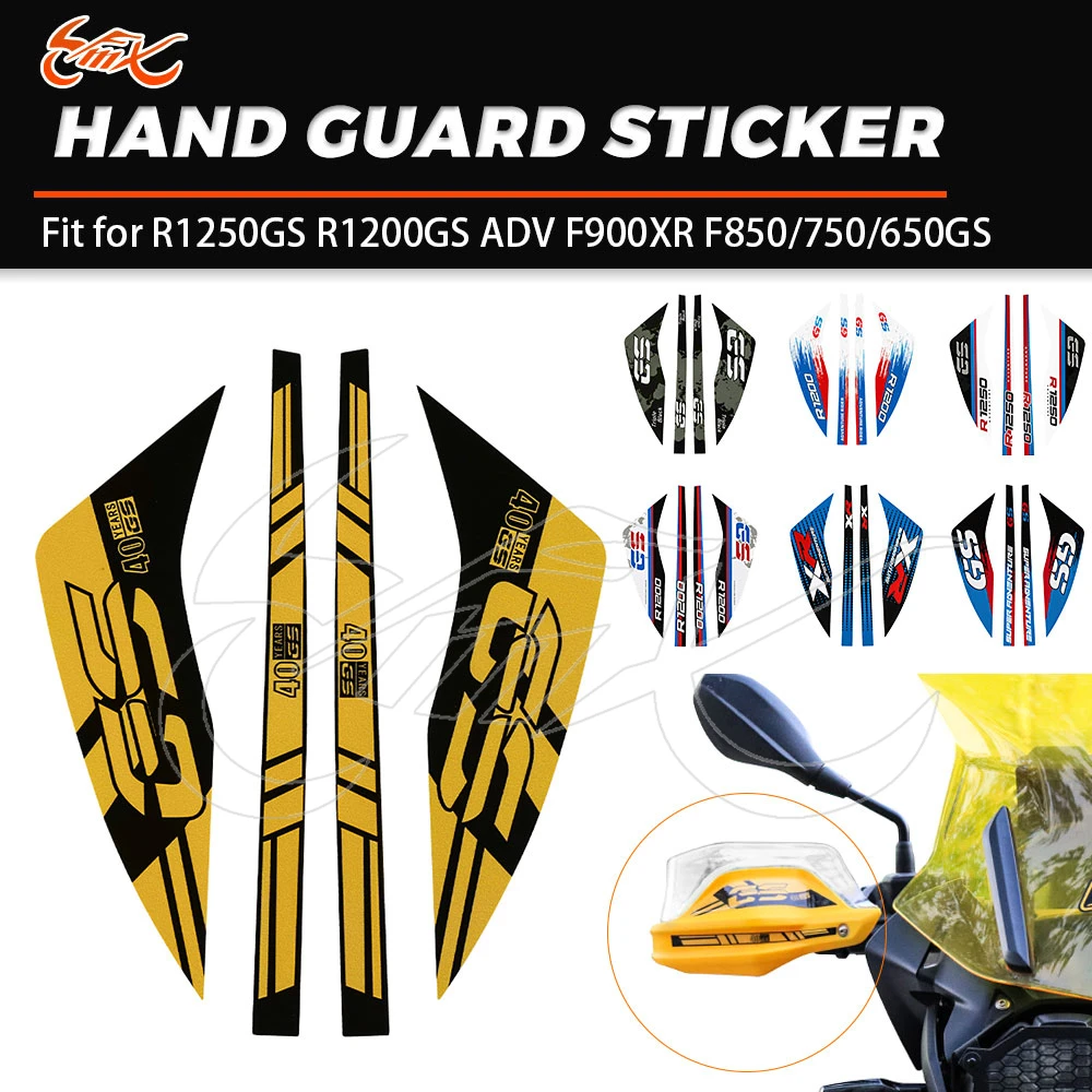 Pegatina protectora de manos para motocicleta, pegatina protectora de mano apta para R1250GS ADV R1200GS Adventure F900XR F850/750/650G G310GS
