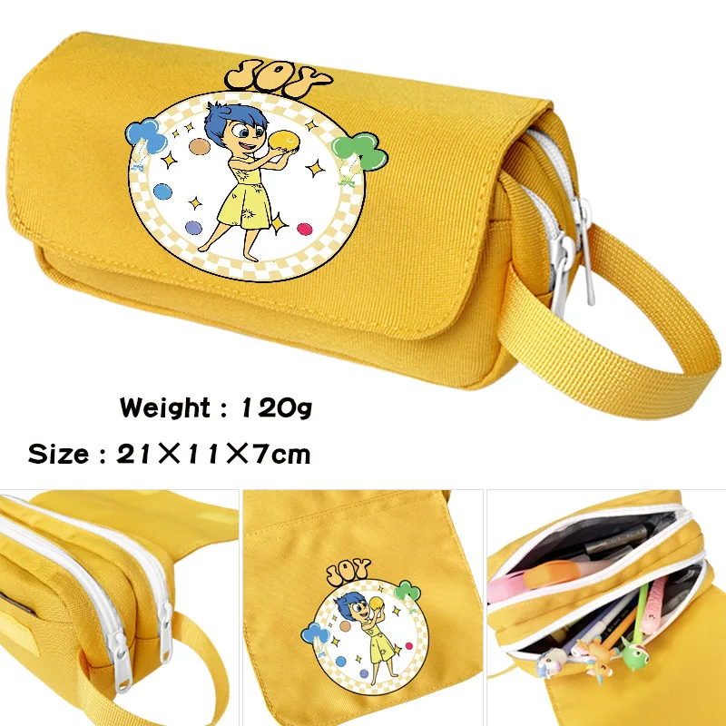 Disney Inside Out 2 Pencil Case Multi-layer Large Capacity Cartoon Anime Boys Girls Students Stationery Storage for School Gifts