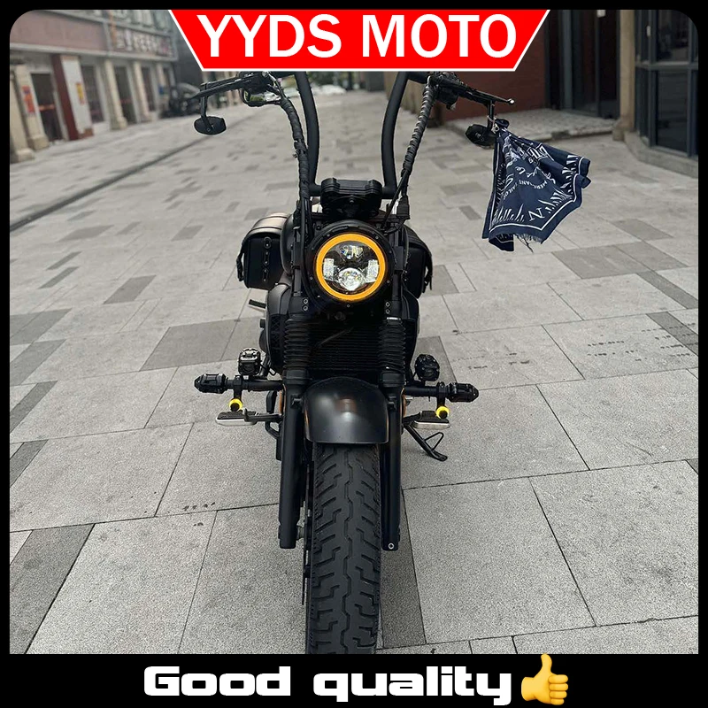 Motorcycle 22mm thick handle Ape Hanger handlebare  compatible For Haojue TR300 Cruiser Increase the height of modified handle