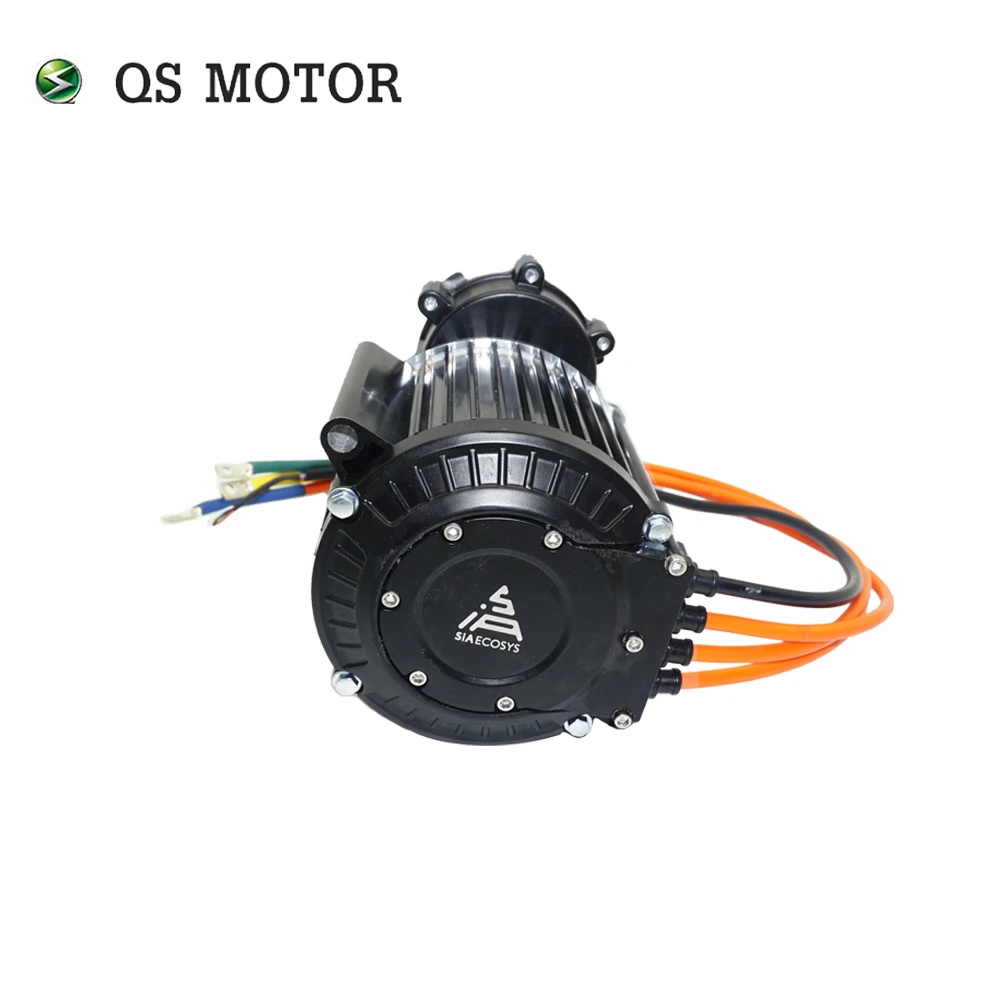 

QS120 60H 2000W V3 72V Mid Drive Motor with Gearbox 4900RPM for Electric Motorcycle