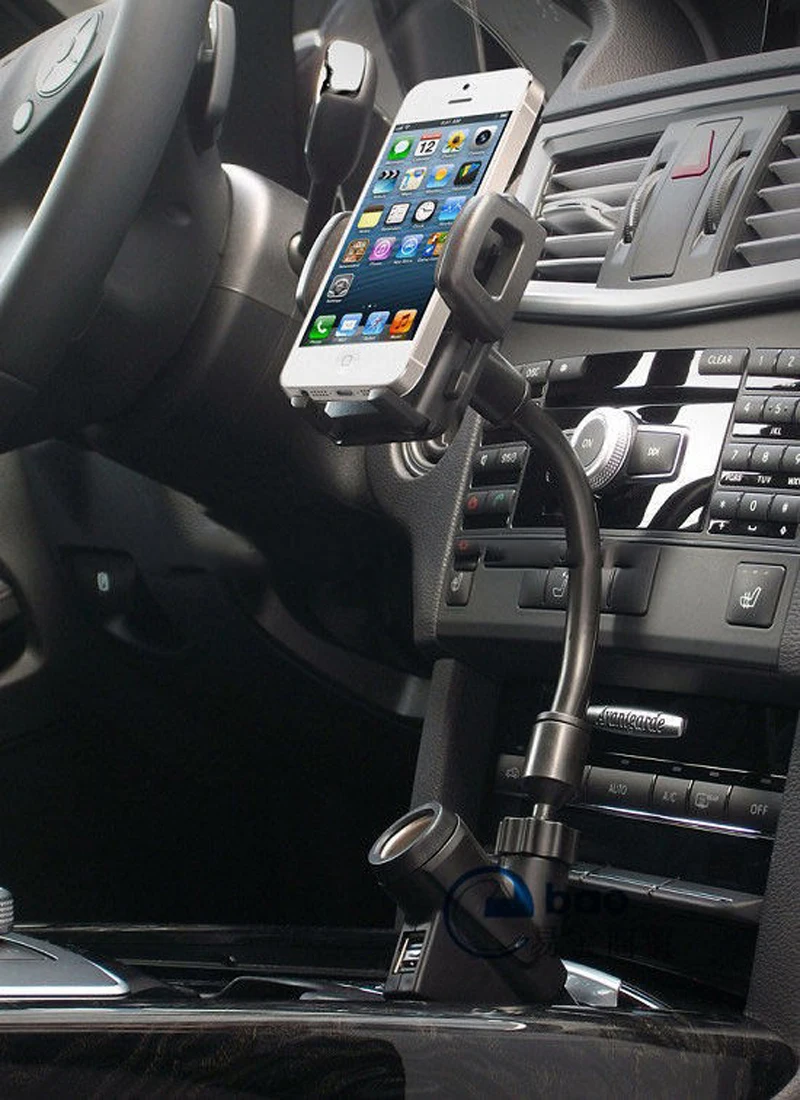 

Двойной USB прикуриватель 2 USB Автомобильное зарядное устройство держатель телефона для iPhone X 5 6s 6 7 8 Plus для Samsung Galaxy S9 S8 S7 S6 Note 8 5