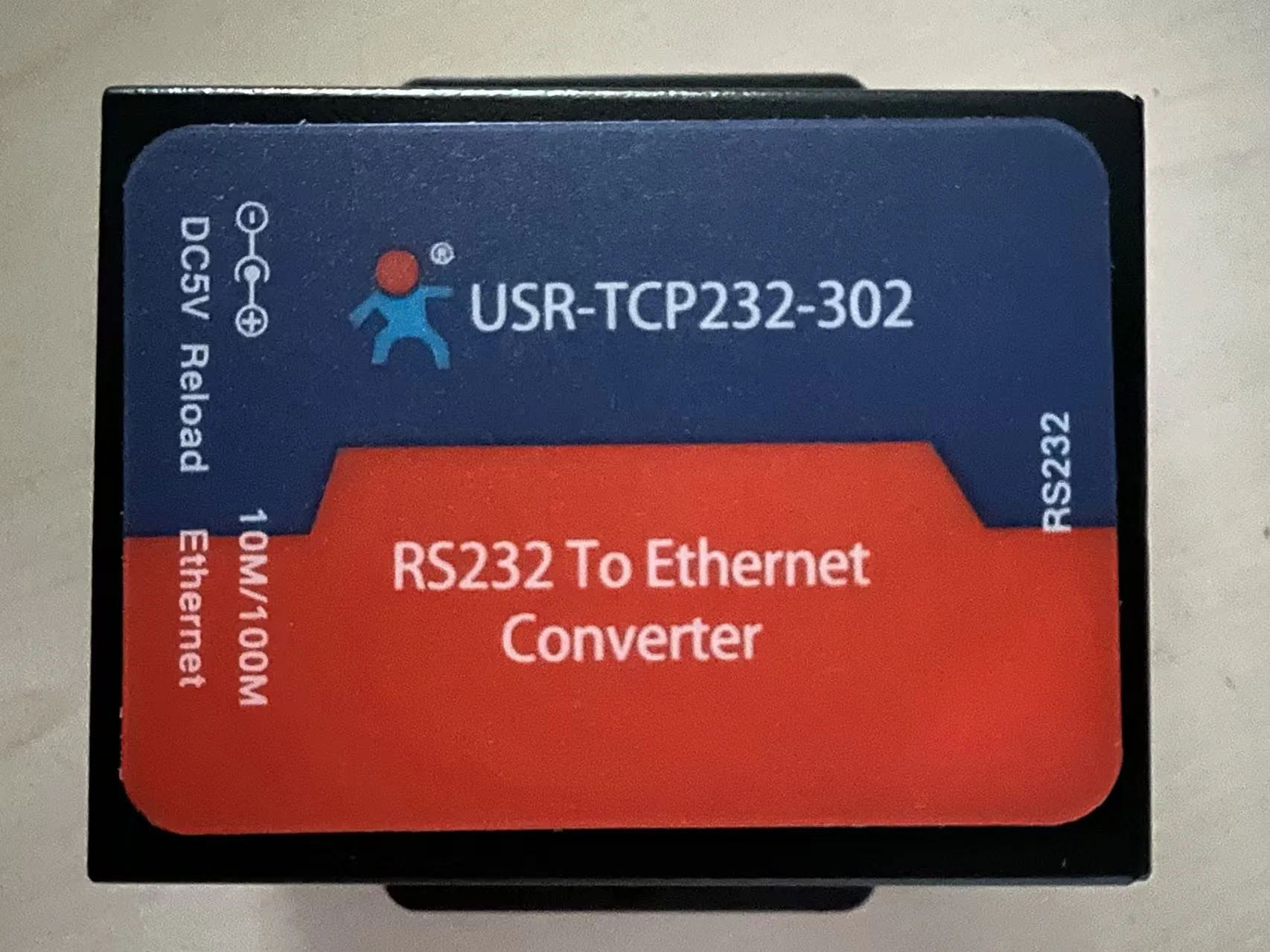 EU Version USR-TCP232 Serial Server RS485 to Ethernet TCP/IP Industrial Converter for Serial Communication