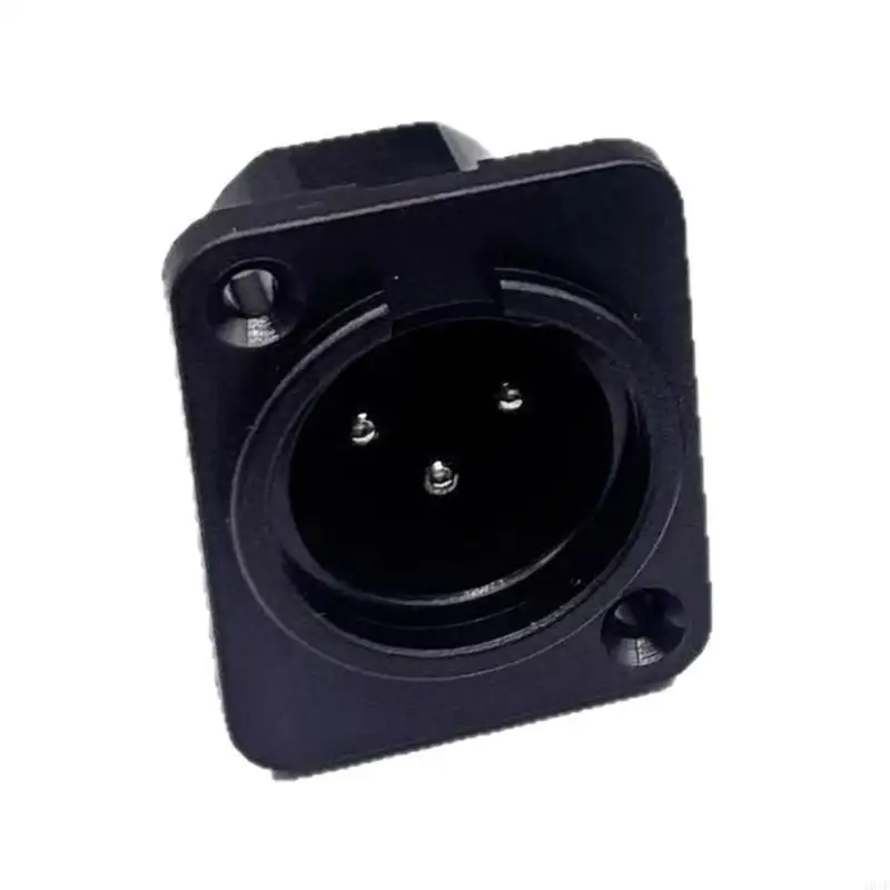 103F 3Pin XLR Adapter ABS Kunststoff Legierung Shell Gerade Terminal Panel Mount Stecker Für Live-Event Auditorische Systeme