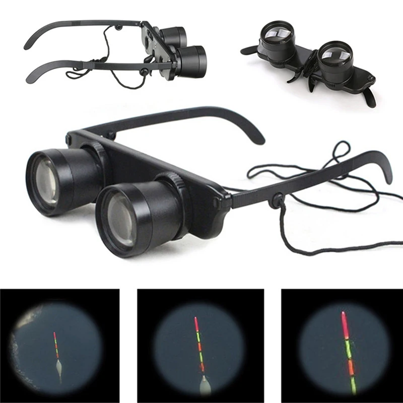 Portable Glasses For Fishing Hiking 3X Zoom Magnifier Binocular Telescope 50-100m Optical Lens Glasses Outdoor Camping Equipment