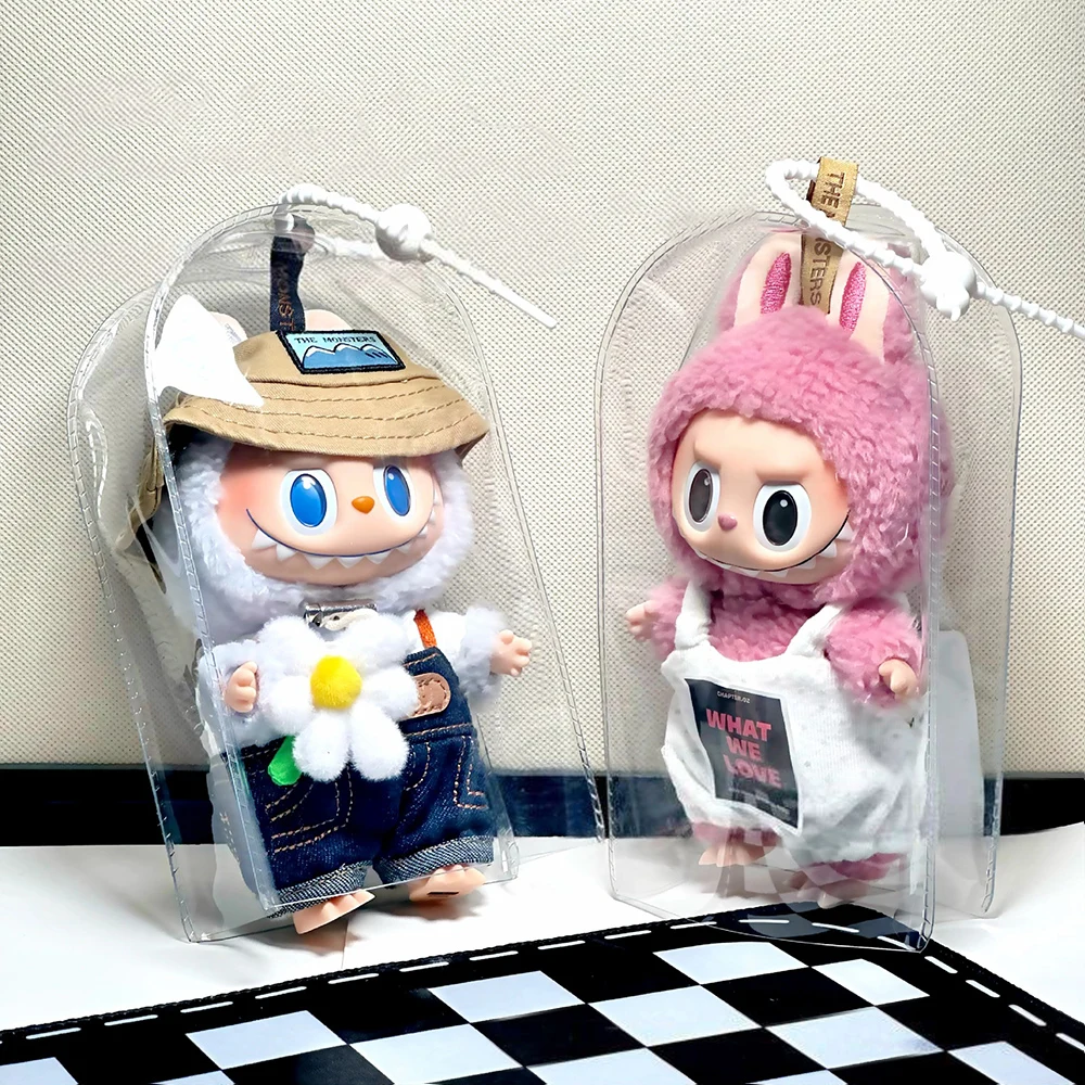 

Thicken Transparent PVC Mystery Box 3D Doll Toy Dust Organizer Box Classic Clear Dolls Bags Rainproof Keychain Bag Pendant