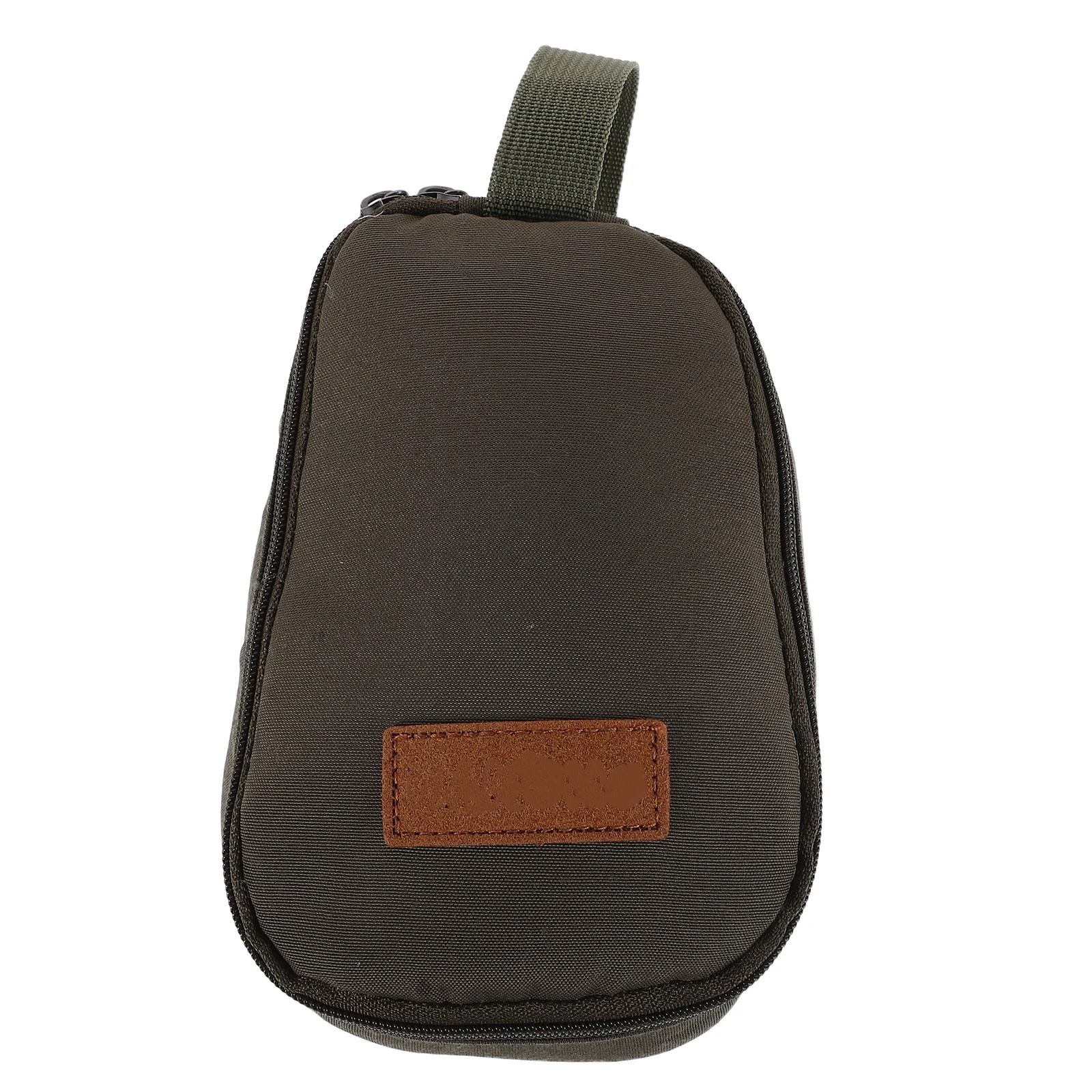 

1pc Outdoor Camping Storage Bag Handle Bowl Olive Green Oxford Cloth Cooking Utensils Travel Lightweight Durable Portable Picnic