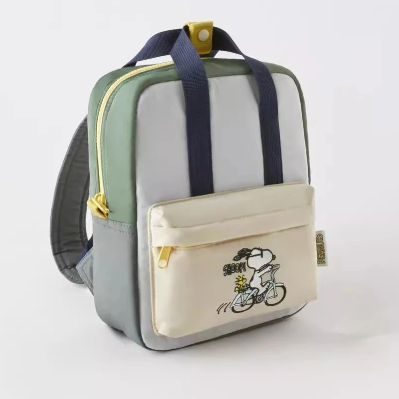 Original Cartoon Snoopy Mochila, Kindergarten School Bag, novo presente