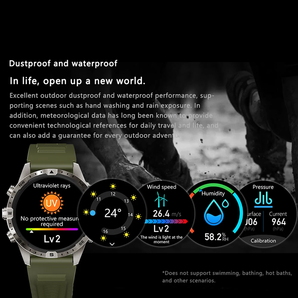 GEJIAN 2023New Smart Watch Men's Full Touch Screen Sports Fitness Watch IP67 Waterproof Bluetooth Android iOS Smart Watch Men's