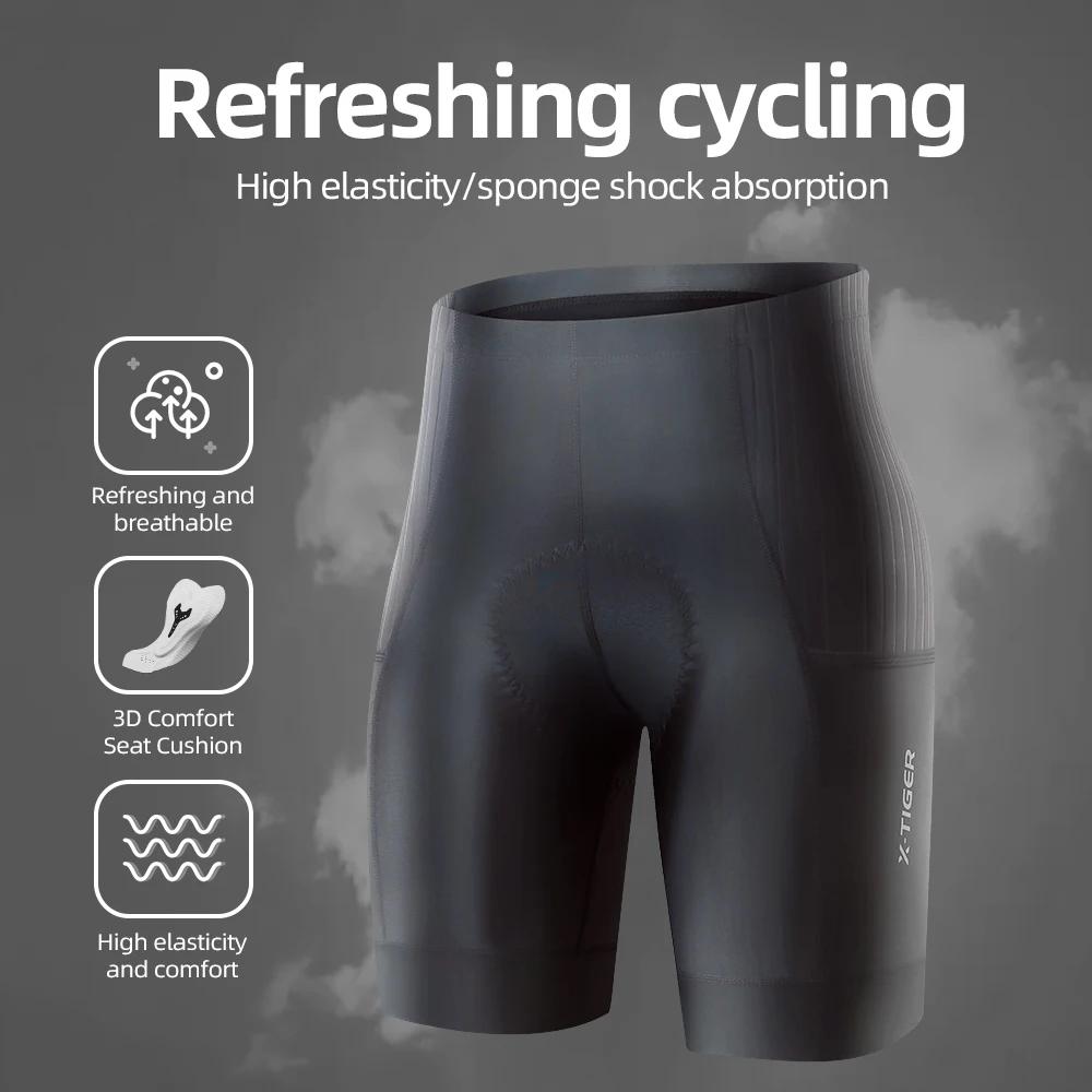 X-Tiger Cycling Shorts Bike Tights ST-MULTI Cushion Pro Lycra Bicycle Shorts Breathable Sports Women Mountain Road Biking Shorts