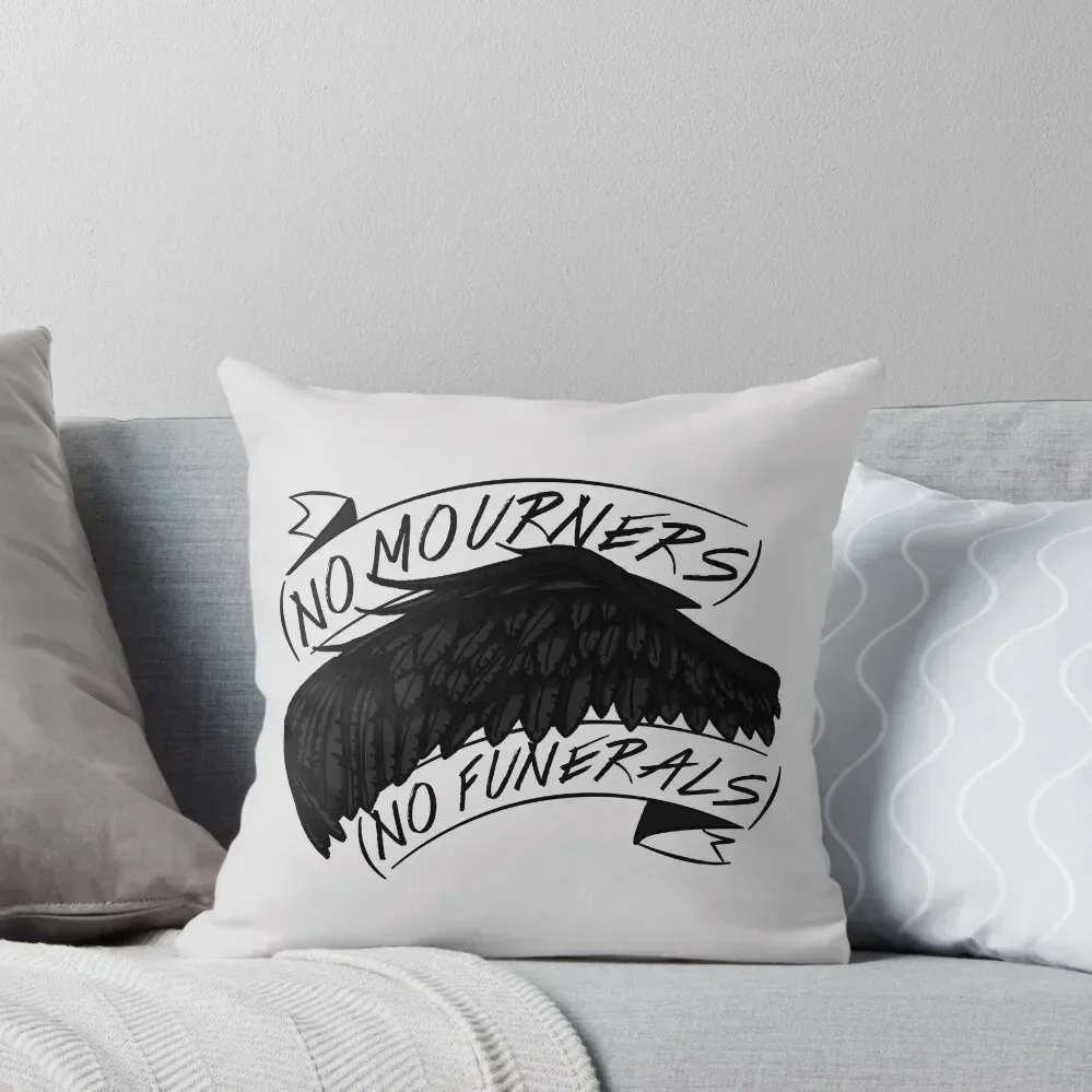 No Mourners. No Funerals Six of Crows Throw Pillow ornamental pillows for living room Decorative Sofa Cushion pillow