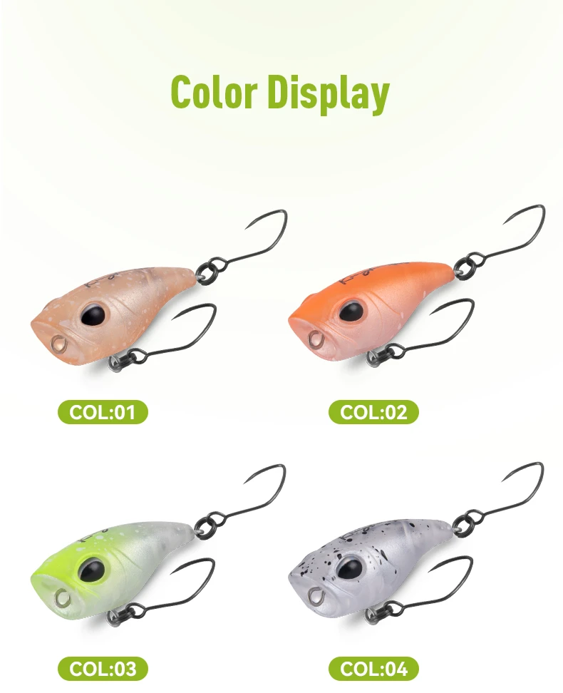 Kingdom Micro Popper Angelköder, 1,5 g, 27 mm, 2,2 g, 34 mm, künstlicher schwimmender Kurbelköder, Topwater-Hartwobbler zum Angeln auf Barschforellen – Detail 11