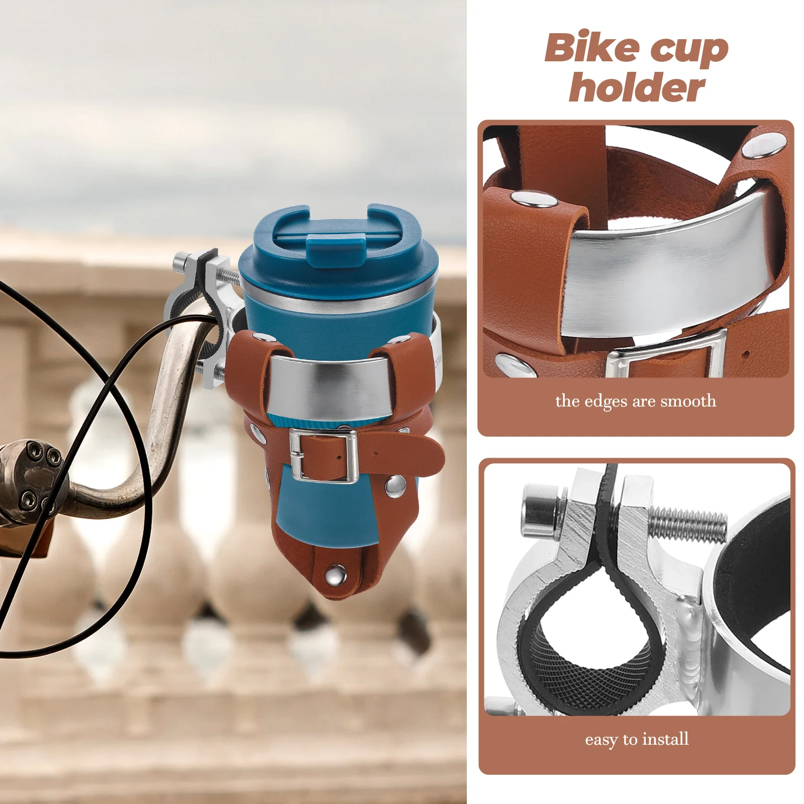 

1 set 1 Set Bike Cup Holder For Mountain Bike Bicycle Water Bottle Cage Outdoor Cycling Drink Rack Handlebar Bottle Bracket Easy