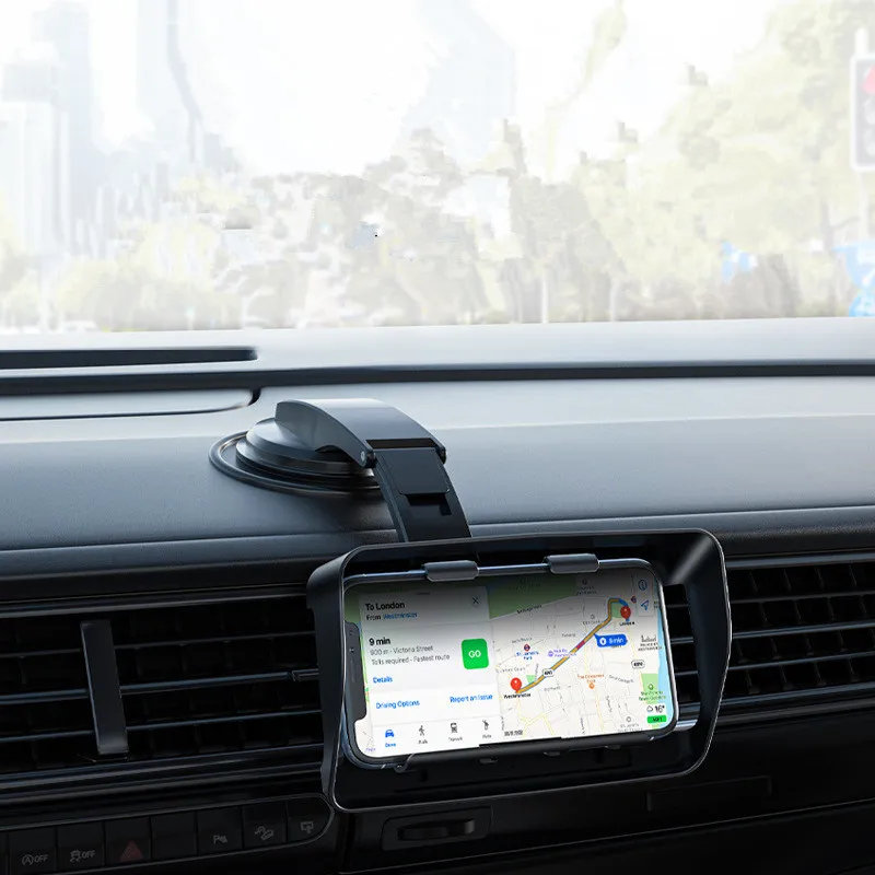 Universal Mobile Phone Holder Sun Shade Visor in Car Suction Cup Car Dashboard Mount for 4.7-7.2 inch Phone