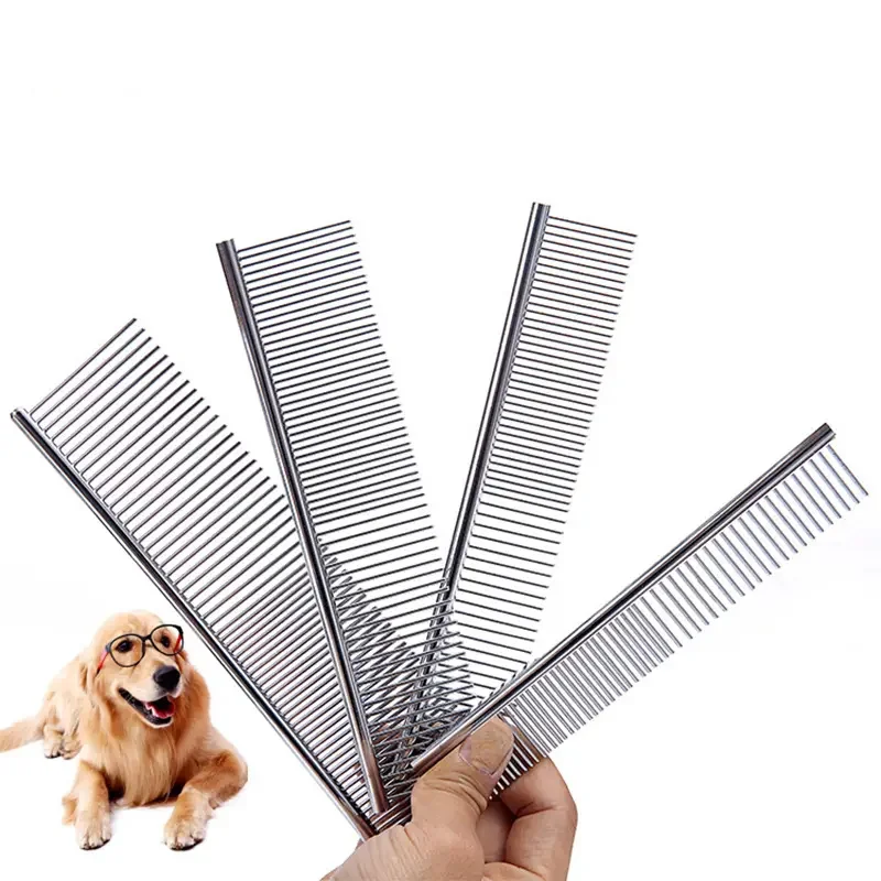 Pet Hair Removal Comb for Cats Stainless Steel Cat Stuff Grooming Comb Animal Brush Cats Tools Hair Brush for Dog Pet Supplies