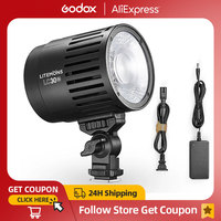 Godox LC30D LC30Bi 3200K-6500K CRI/TLCI Litemons Flexible Handheld Lamp Tabletop LED Light Photography Live streaming