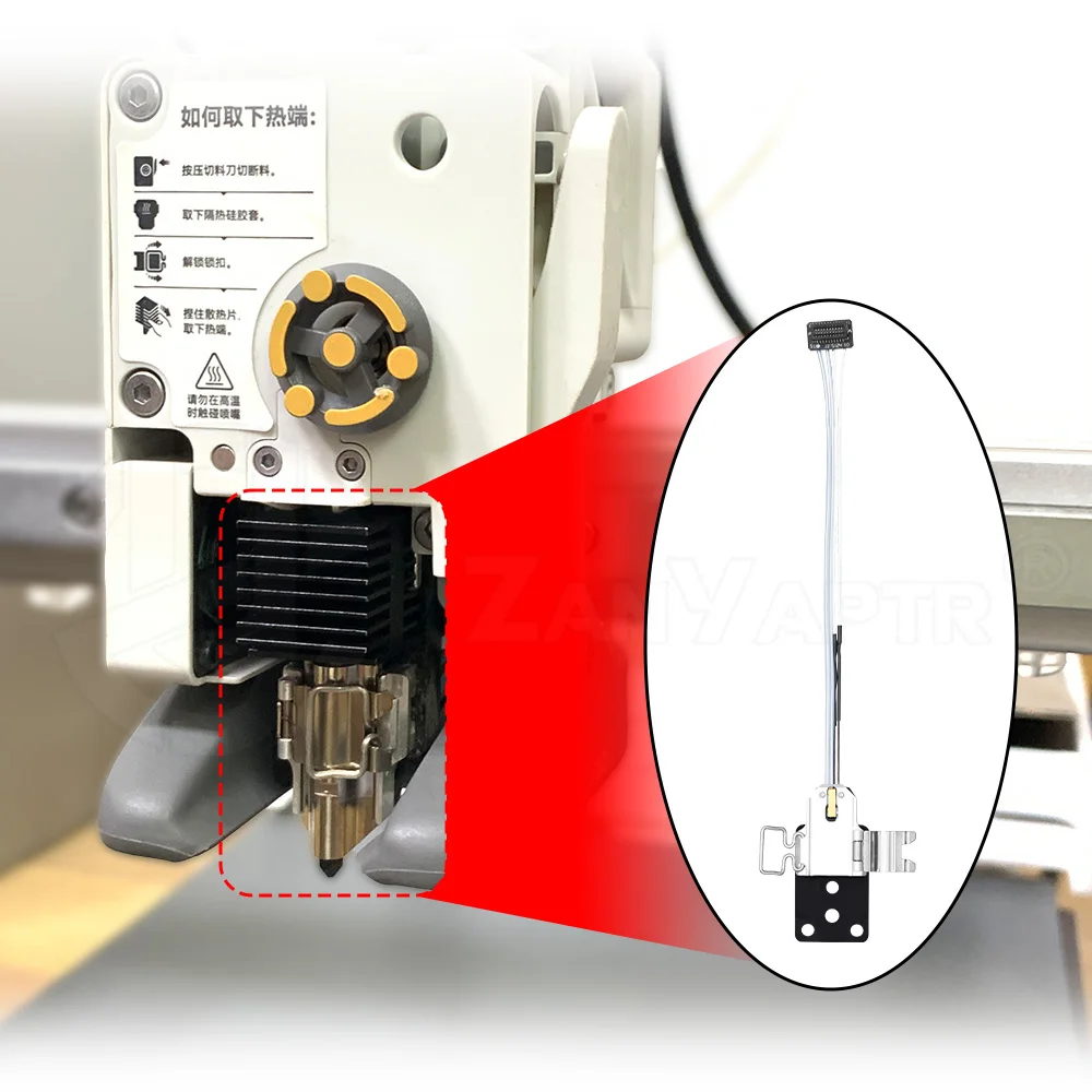 Untuk Bambu Lab A1 / A1 Mini Hotend Heating Assembly 3D Printer Hotend Heating Component Mounting Accessories