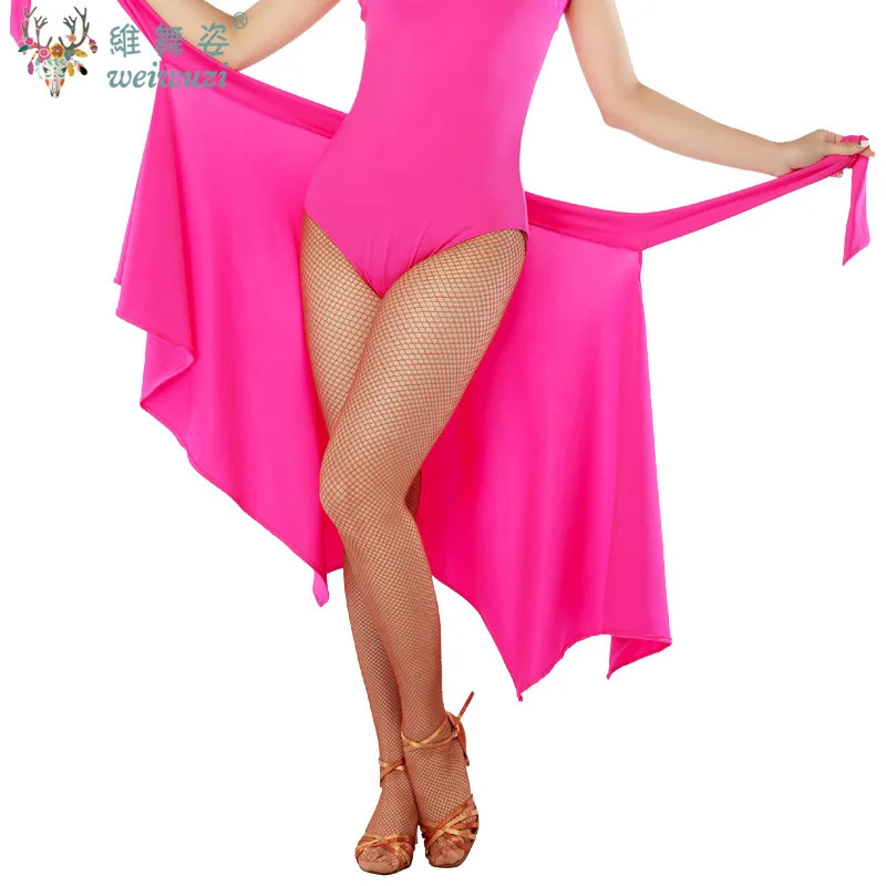 Falda de baile latino para mujer, Ropa de baile Social estándar nacional para adultos, carpeta Triangular, falda con cordones, disfraz de actuación