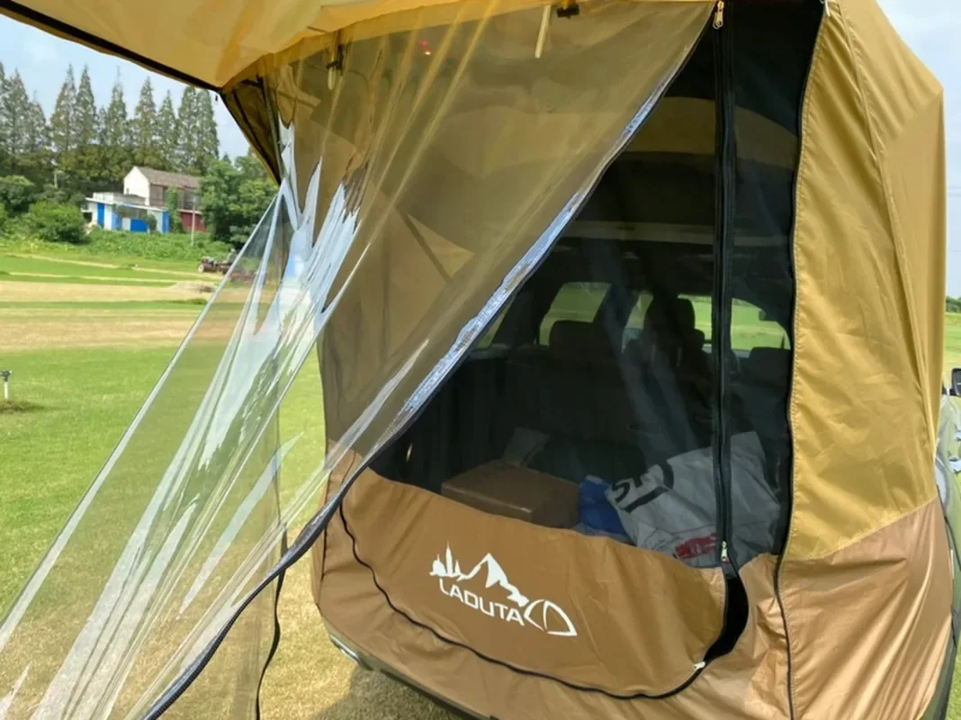 Tenda di estensione per bagagliaio per auto SUV Tenda da viaggio per campeggio all'aperto Portellone per auto Parasole Tenda impermeabile Tenda per tenda Accessori esterni per auto