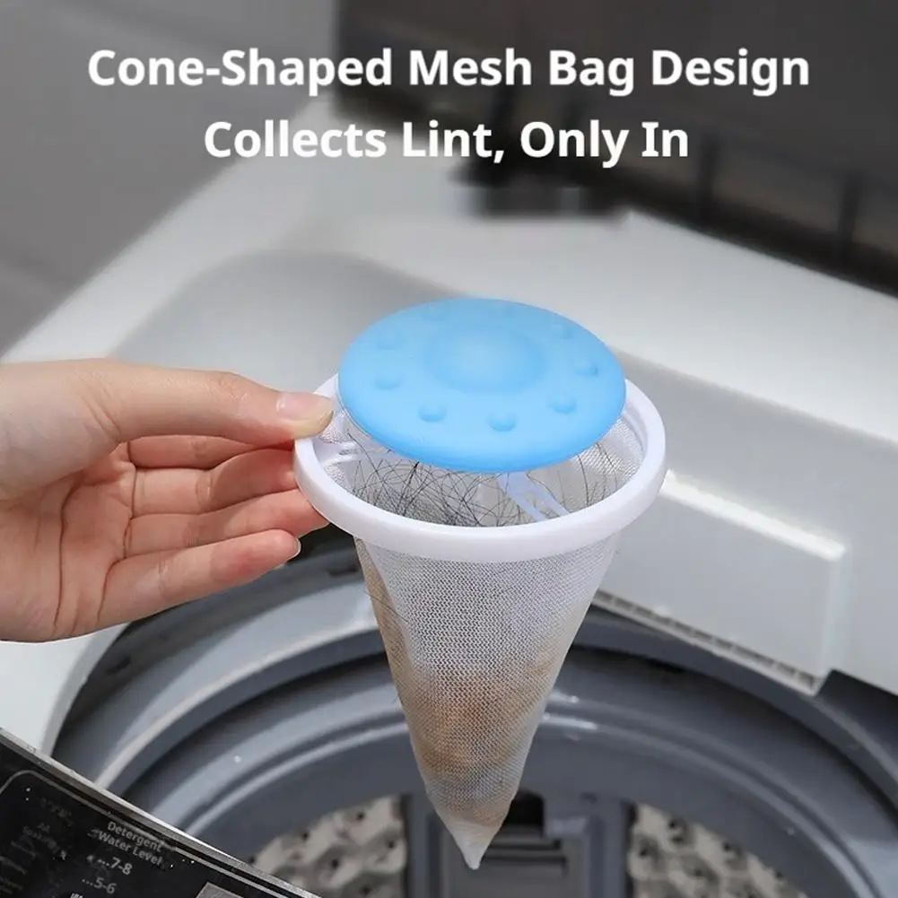 3Pcs Floating Hair Filtering Mesh Bag Washing Machine Lint Catcher Pet Fur Remover Laundry Cleaning Pouch Washer Hair Catcher