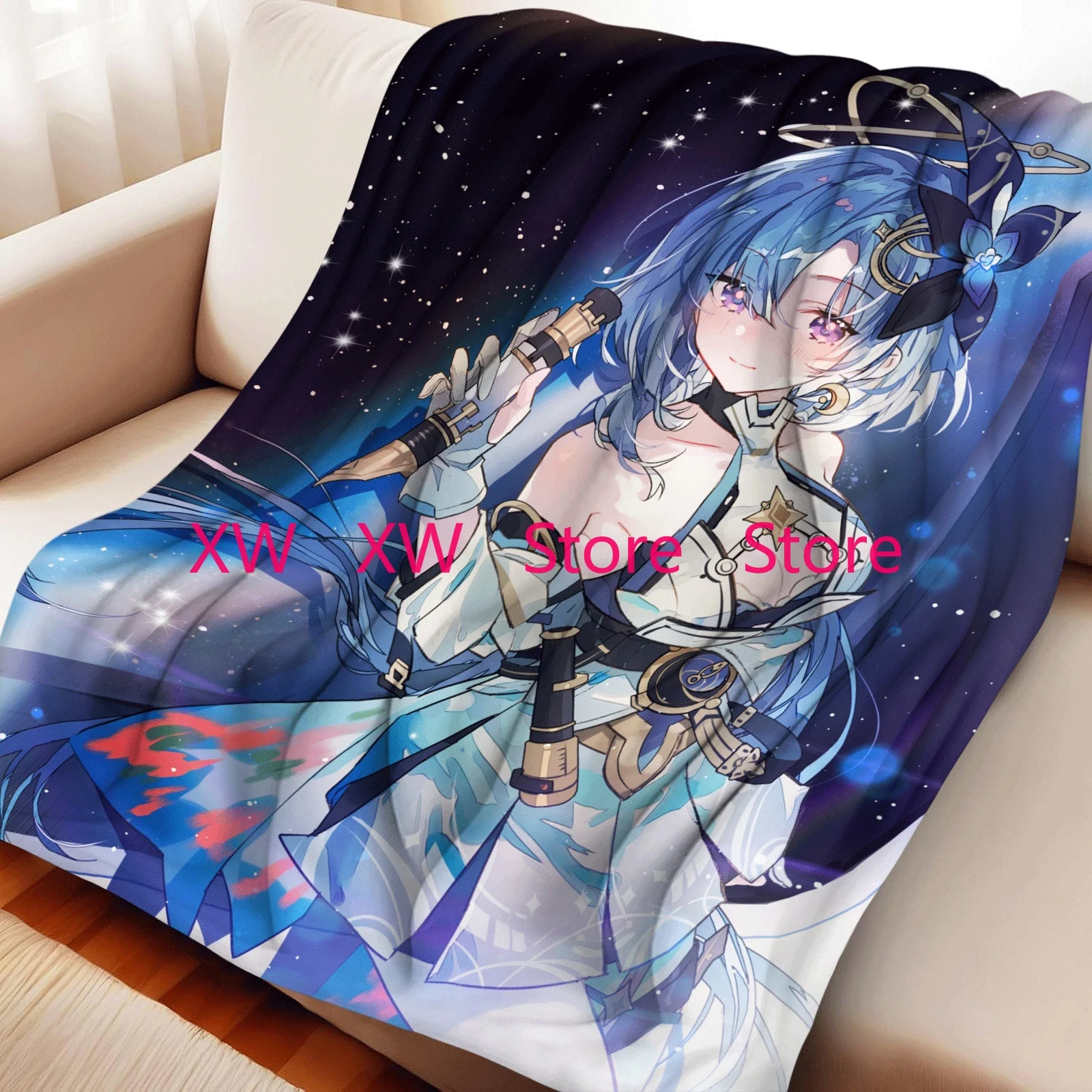 Honkai Star Rail  Griseo Blanket Throw Bed Blankets and Throws Home Interior Luxury Bedding Fluffy Plaid Sofa Knee