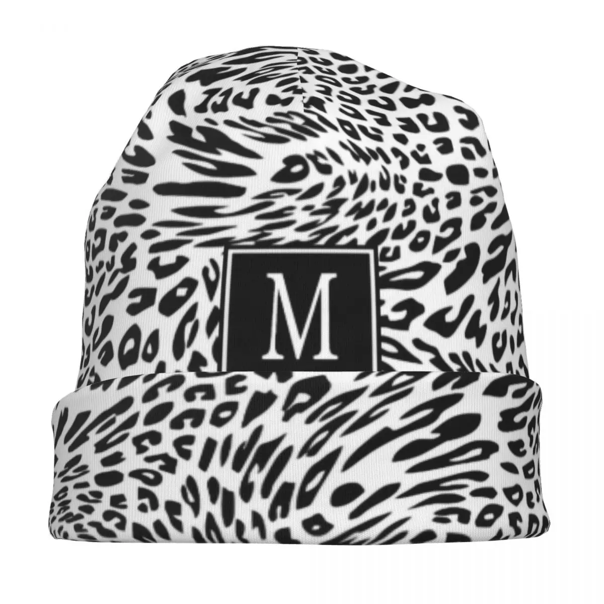 Leopard Panther Letter Cap Goth Unisex Outdoor Skullies Beanies Hat Summer Warm Multifunction Bonnet Knitted Hat