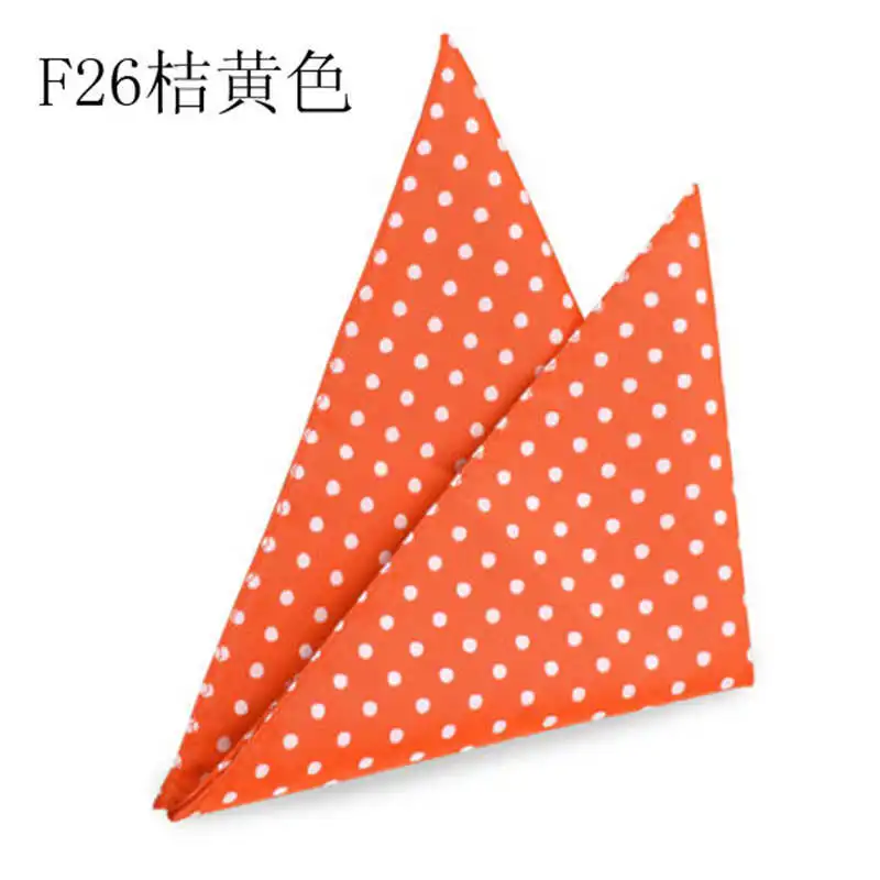 Free Shipping Ikepeibao Hanky Solid polka dots Men's Fashion Pocket Square Handkerchief Wedding Party Handkerchief