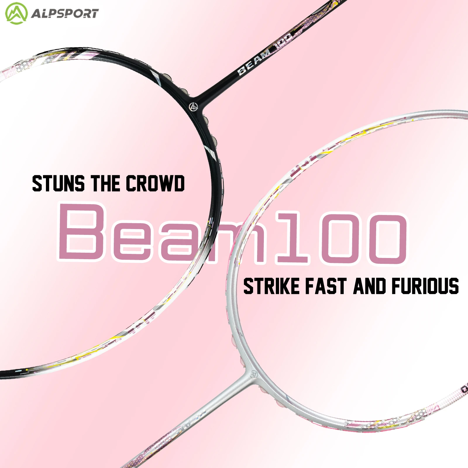 ALPSPORT New【BEAM100】5U 100% C - Badminton Racket Carbon 评论和价格