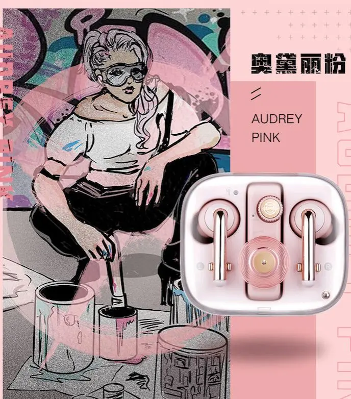 

MUZEN Chao ONE Wireless TWS Bluetooth Headphone Audrey Pink Mao King True Wireless Sport Earphone MW-B2