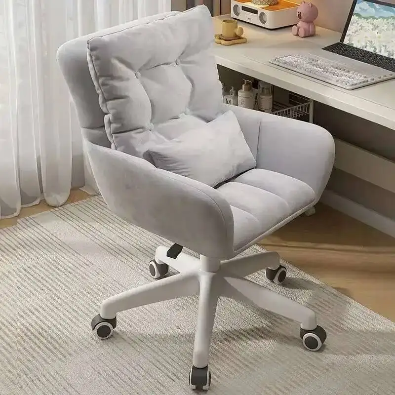 

Home Study Chair Dormitory Sedentary Desk Comfortable Girls' Bedroom Makeup Chair Office Lift Swivel Chair
