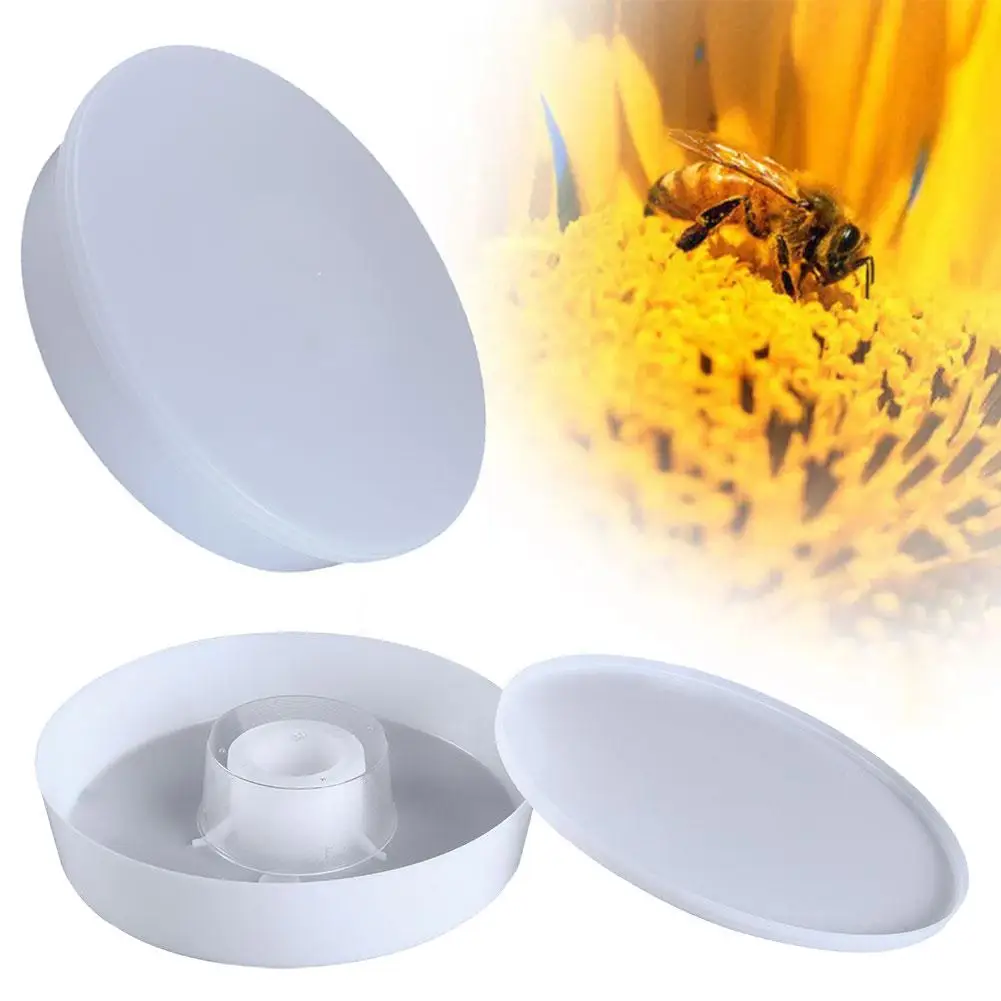 

New 26*26*5.8cm Plastic Feeder Beehive Drinking Bowl For Bee Drinking Sugar Syrup Feeding Equipment Bee Keeping Equipment E G0o1