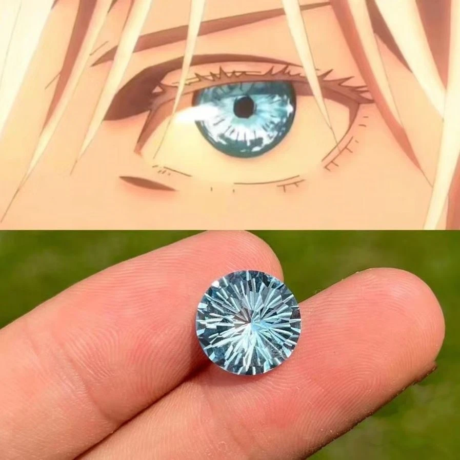 Anime Jujutsu Kaisen Satoru Gojo Cosplay Six Eyes Pupil Necklace Student Pendant Gift Accessories High Appearance Level Delicacy