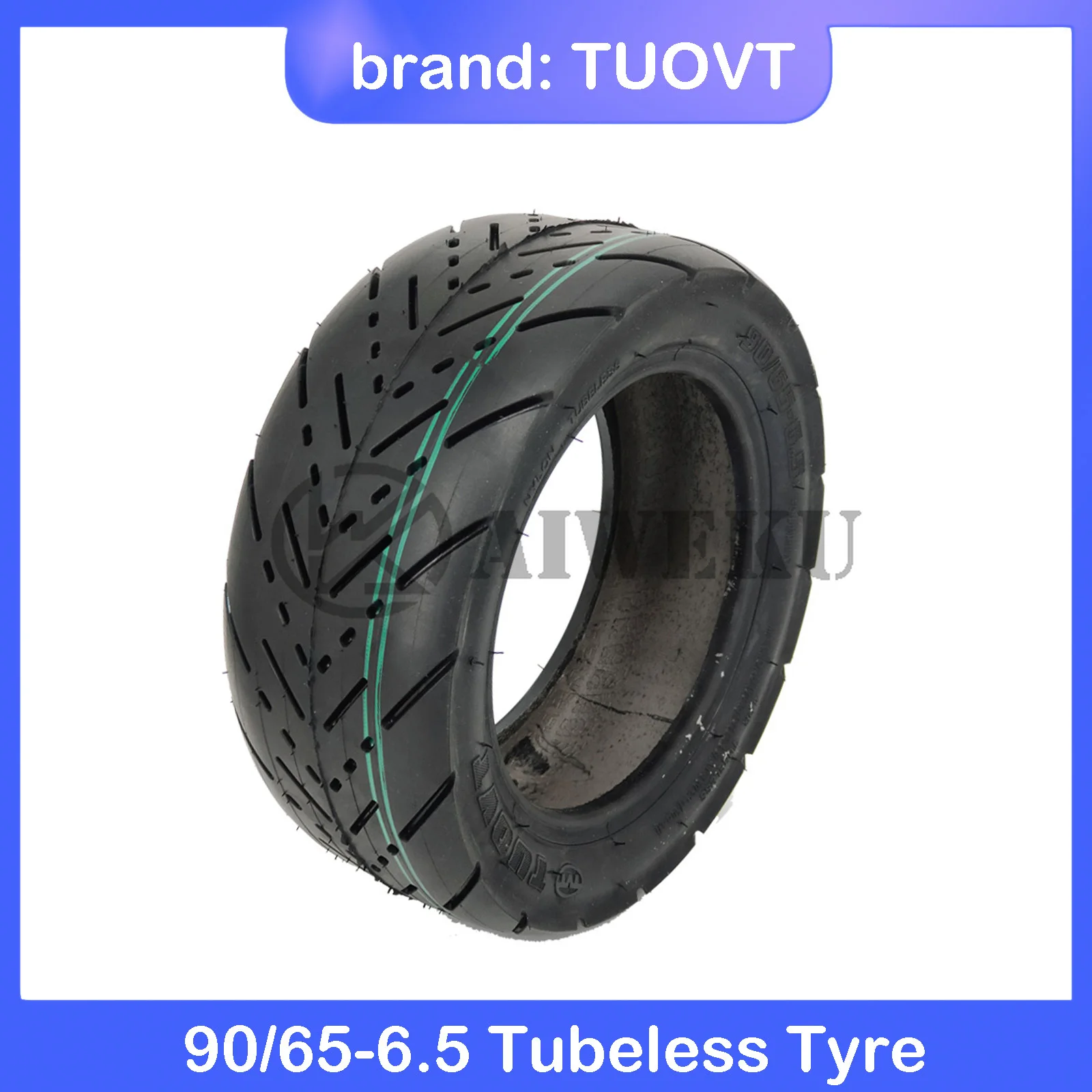 Neumático de vacío 90/65-6,5 de 11 pulgadas reacondicionado para patinete eléctrico Dualtron Thunder, neumático de carretera sin cámara Ultra resistente al desgaste