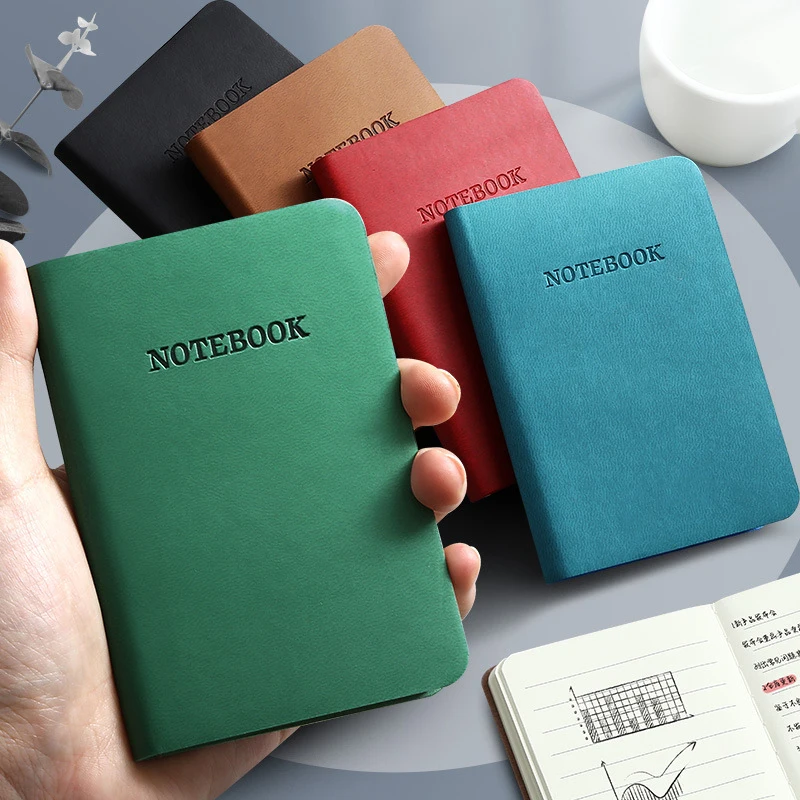 A7 Mini Notebook Portable Pocket Notepad Memo Diary Planner Agenda Office School Stationery Simple Mini Notebook