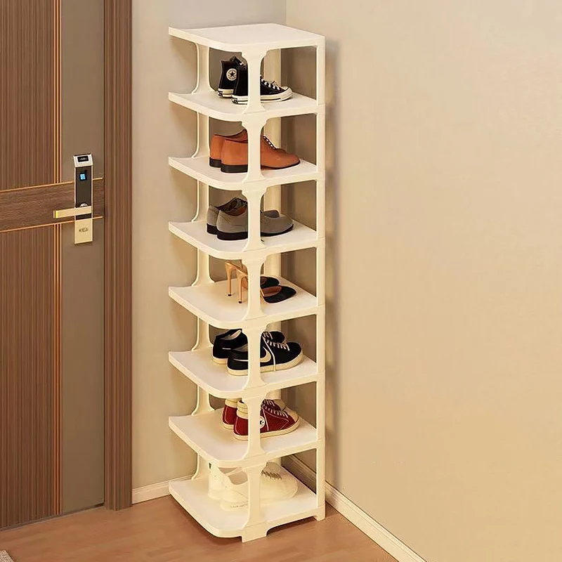 Shoe Rack Storage Organizer Simple Multi-Layer Living Room Vertical Shoes Rack Sneakers Cabinets Removable Household Furniture