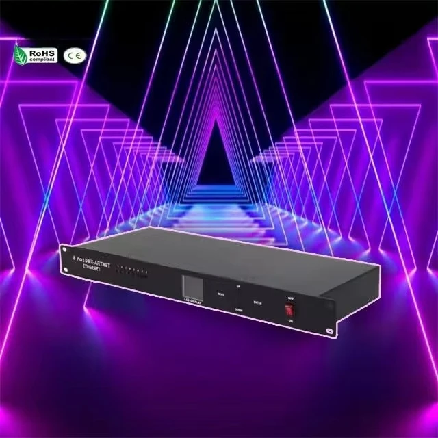 

Контроллер Pixel de 8, Puertos Art-Net/DMX a SPI — Репродуктивный автомобильный порт Tarjeta SD para Tira LED