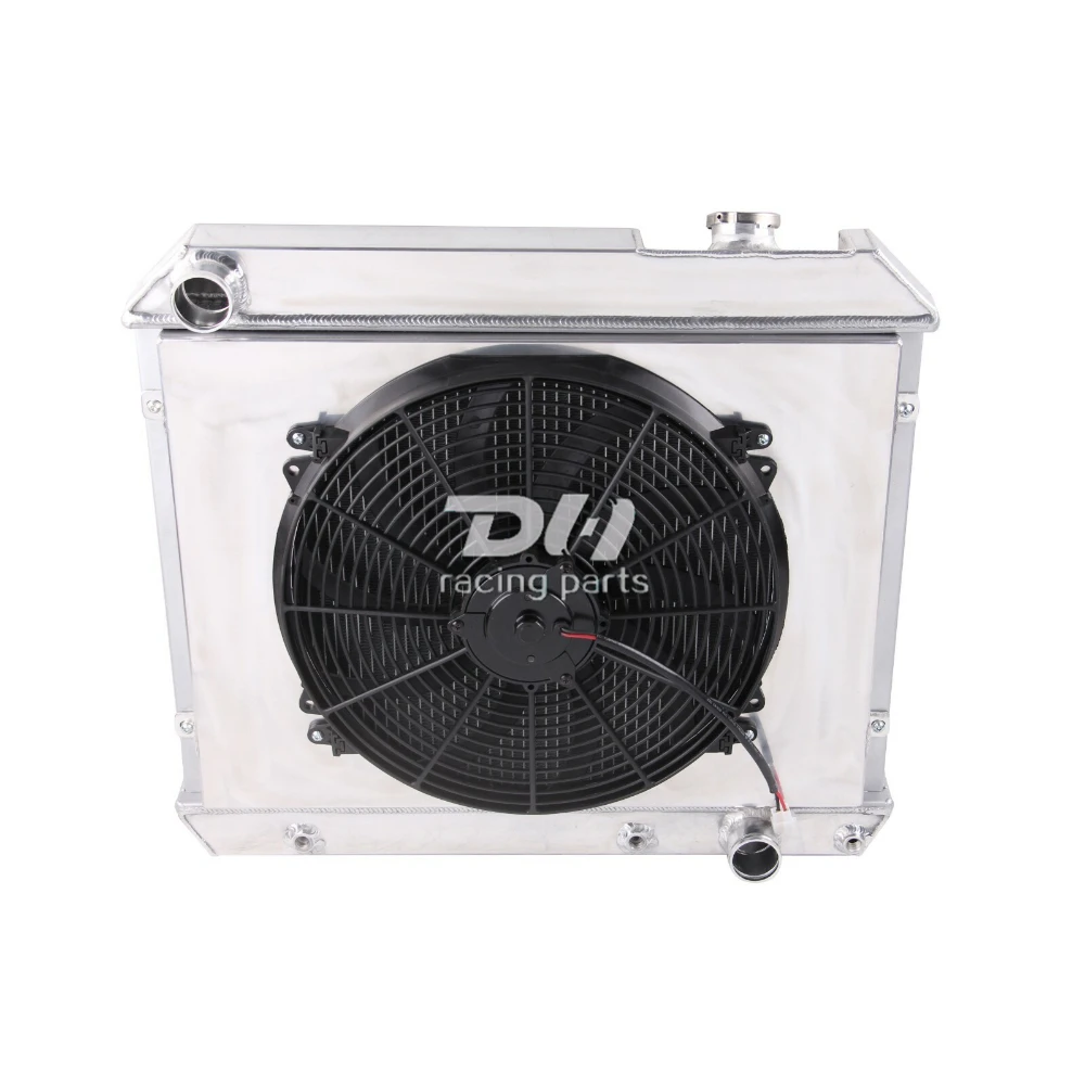 우승자 자동 3열 라디에이터 및 슈라우드 및 16" 팬 For63-66 Chevy C10 C20 C30 트럭 픽업 폰티악/올즈 자동차 도구