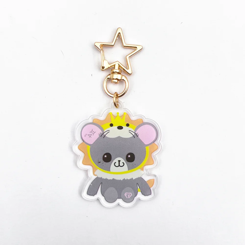 Thailand Stars Jimmysea Perthchimon Forcebook Geminifourth Cosplay Key Chain Acrylic Keychains Bag Pendant Keyring Accessories