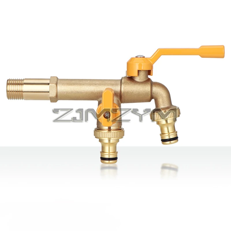 Garden Hose Brass Tap Faucet Adapter 1/2'' 3/4