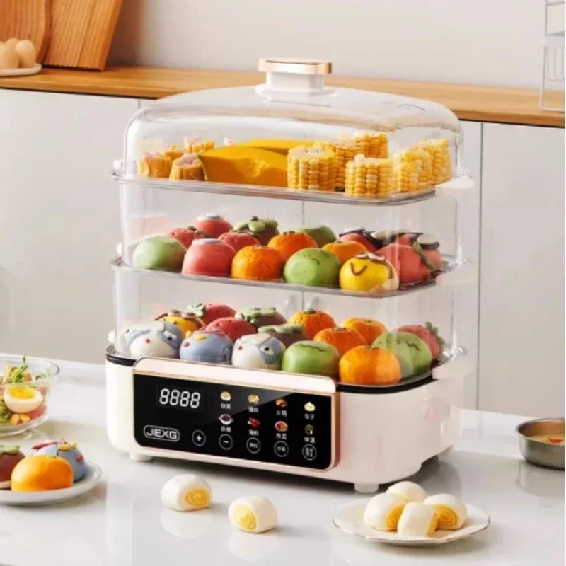 large-capacity Electric steamer household four-layer multi-function appointment timing new cooking integrated breakfast machine