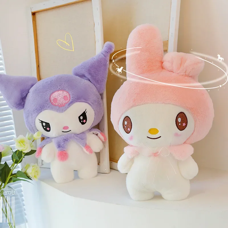 25 см Sanrio Kuromi плюшевые игрушки подушка Kawaii аниме My Melody плюшевая кукла мультфильм Куроми мягкая кукла диван подушка для девочек Рождественский подарок