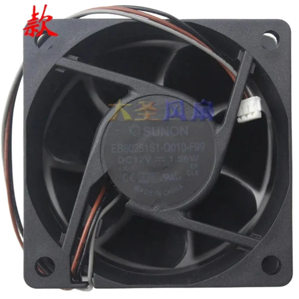 

EB60251S1-Q010-F99 Вентилятор для проектора DC 12 В 1,56 Вт 6025 60x60x25 мм Замена охлаждающего вентилятора для проектора EB60251S1-Q000-F99 ES551