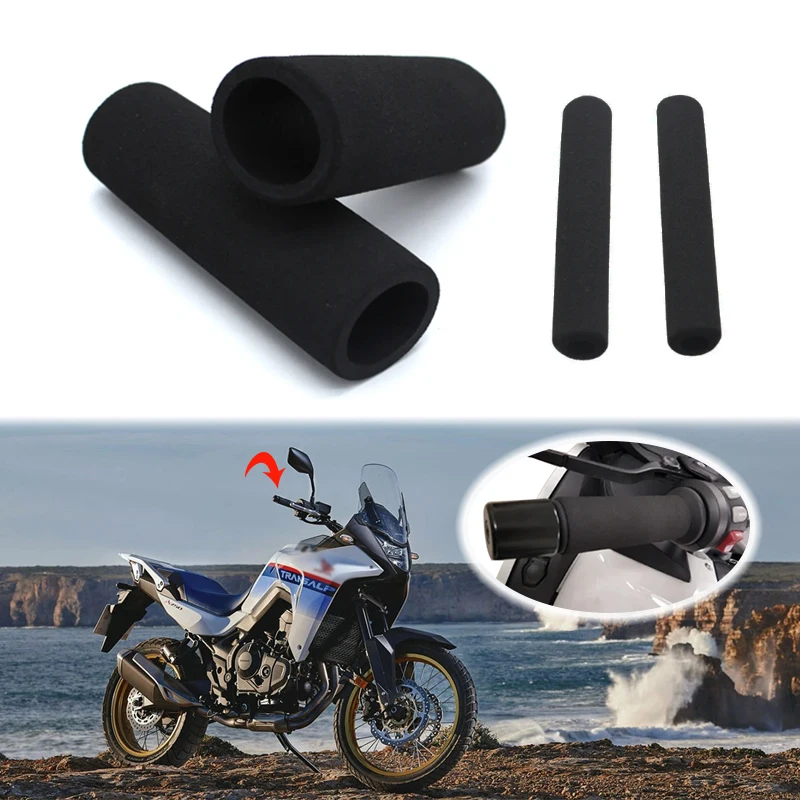 Motorcycle Anti Vibration Handle Bar Foam Comfort Slip Over Grips Accessories For Honda XL750  XL 750 Transalp 750 2023 2024