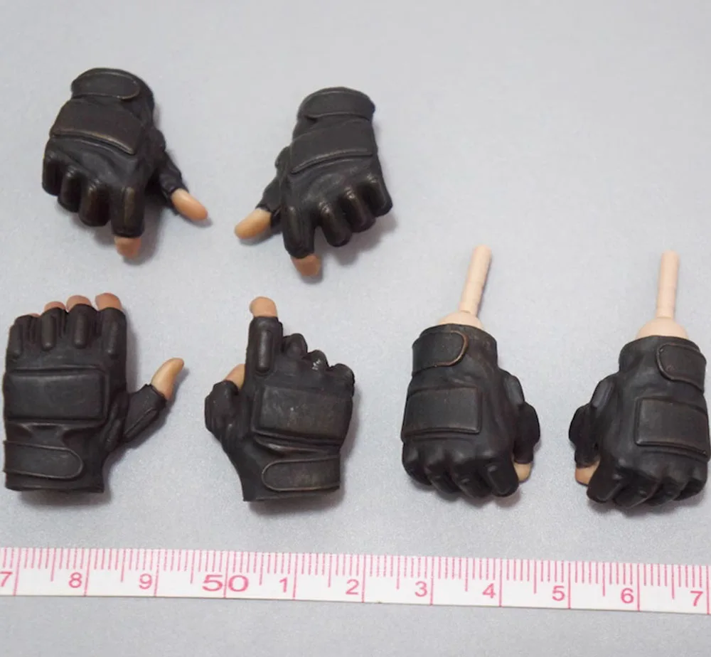 

1/6 VTS TOYS VM-041 Classical Version Gloved Hand Types Model 6PCS/SET with Connector For 12" COO PH Action Figure Collect