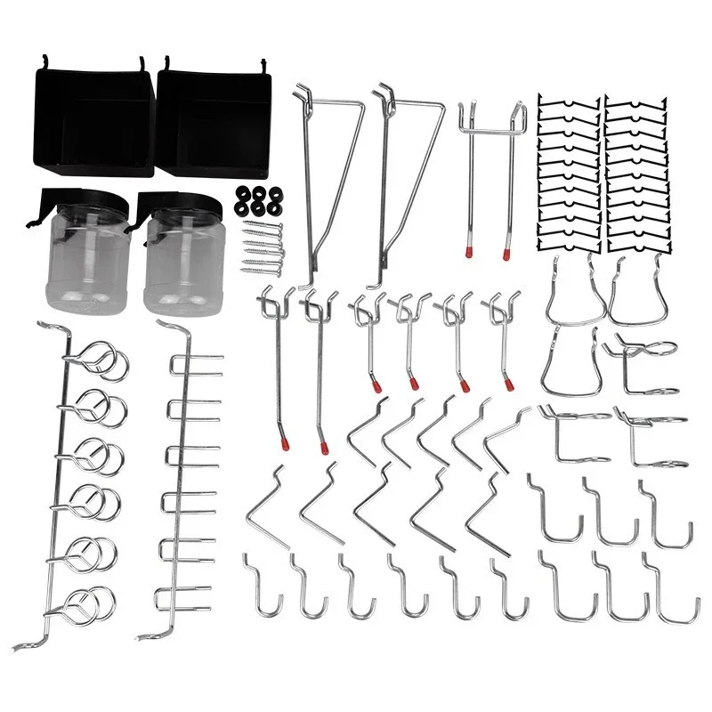 

43 шт./комплект, бытовые крючки с перфорированной пластиной, инструменты с перфорированной пластиной, стойки для дисплея в супермаркете, металлические крючки для хранения