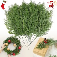 5-30 Pcs Artificial Pine Branches Christmas Greenery Pine Picks DIY Christmas Garland Wreath and Christmas Home Decoration