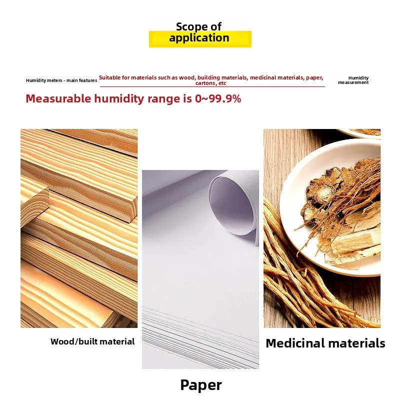 Wooden Floor Carton Moisture Measurement Moisture Meter  Analyzers Content Meter
