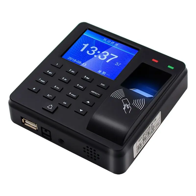 Time Recording Time Attendance Clock Recorder 125Khz RFID Biometric Fingerprint Recognition Check In Door Access Control